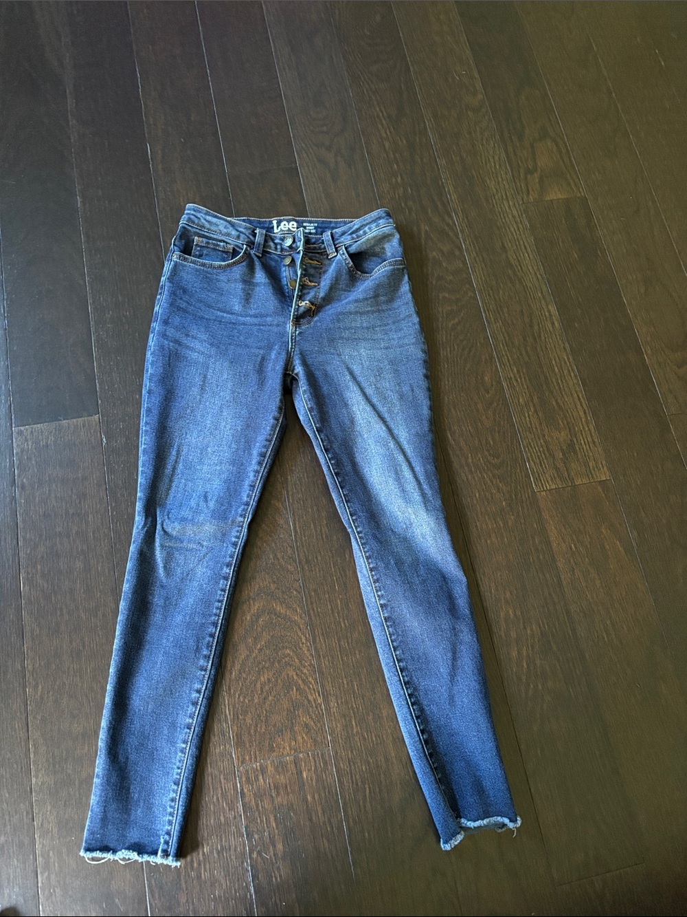 Lee Women's Skinny Jeans in Blue Denim